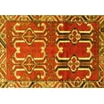 thumbnail image 1 of Ahgly Company Machine Washable Indoor Rectangle Persian Yellow Traditional Area Rugs, 4' x 6', 1 of 4