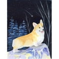 thumbnail image 1 of Starry Night Corgi Flag - Garden Size, 1 of 1