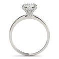 thumbnail image 2 of 14k White Gold Prong Set Round Diamond Engagement Ring (2 cttw) Size 6, 2 of 3