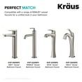 thumbnail image 7 of Kraus PU-L10SN Bathroom Sink Pop-Up Drain with Extended Thread in Satin Nickel, 7 of 7
