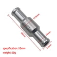 thumbnail image 4 of Válvula de retención unidireccional universal de aleación de aluminio de 3 piezas para automóvil (10 mm), 4 of 4