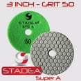 thumbnail image 3 of Stadea PPD155K Diamond Polishing Pad Dry 3" - Concrete Granite Stone Glass Polishing Grit 100, 3 of 8