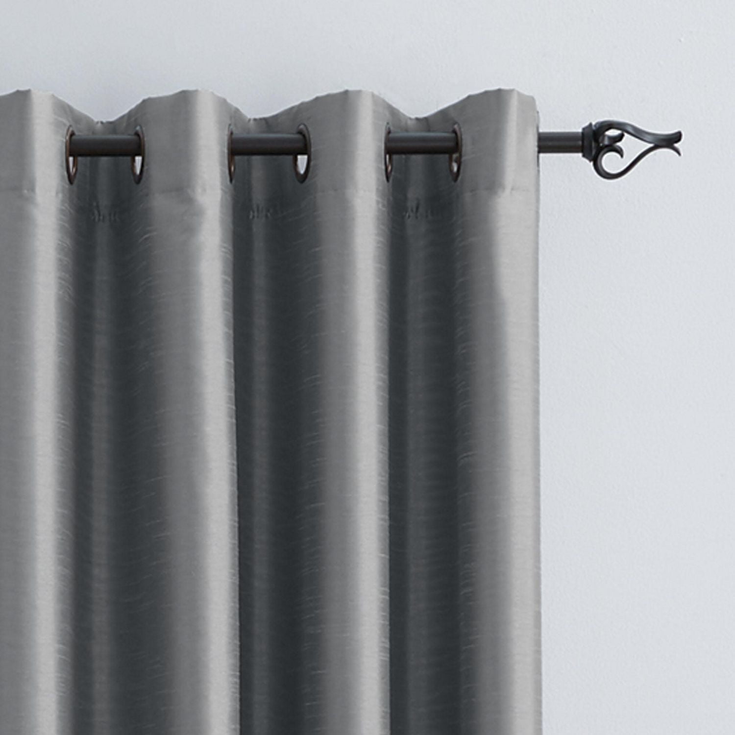 Hometrends Faux Silk Grommet Room Darkening Window panel, 1 63" H or 84"