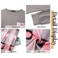 thumbnail image 6 of Fantaslook Women Pajama Sets 2 Piece Long Sleeve Pajama Sets With Long Printed Jogger Pants Sleepwear Loose Lounge Sets, 6 of 9