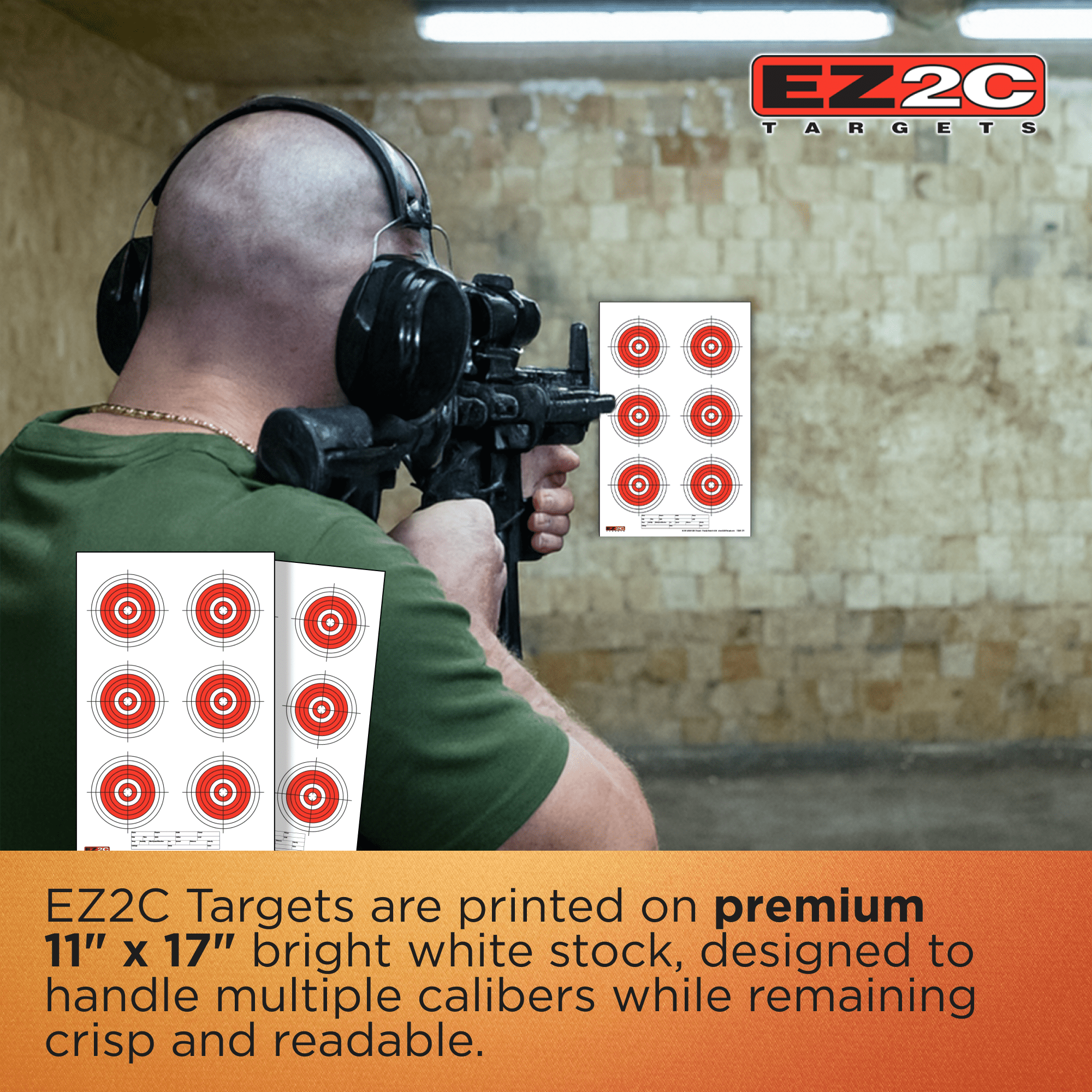 EZ2C Targets : Paper Targets 50 Pack 11"x17"