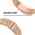 thumbnail image 3 of Wrist Straps For Apple Watch Series 3/2/1 42mm Smart Watch Strap 3 Beads Resin Replacement Wrist Ban, 3 of 4