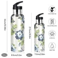 thumbnail image 2 of Yayeee 20oz Insulated Water Bottle Double Wall Stainless Steel with Flip Straw Lid, Light Floral Pattern, 2 of 7