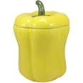 thumbnail image 2 of Ebros 10" H Ceramic Yellow Bell Pepper Vegetable Canister Container Jar With Lid, 2 of 6