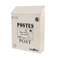 thumbnail image 3 of Vintage Wall Mount Mailbox Retro Locking Letter Newspaper Box Garden Decoration, 3 of 3