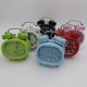 thumbnail image 2 of Green Dual Bell Analog Alarm Clock, No Ticking Novelty Bell Alarm Clock Silent Quartz Alarm Clock 3 Inch Analog Alarm Clock Battery Operated Travel Al, 2 of 4