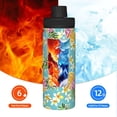 thumbnail image 5 of Pofeuu Cute Pineapples Print 18oz Sports Insulated Kettle Stainless Steel Vacuum Water Bottle Leakproof Sport Flask, 5 of 7