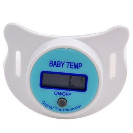 Baby Infants LCD Digital Mouth Thermometer Monitor, Nipple Manikin Pacifier Temperature Safety