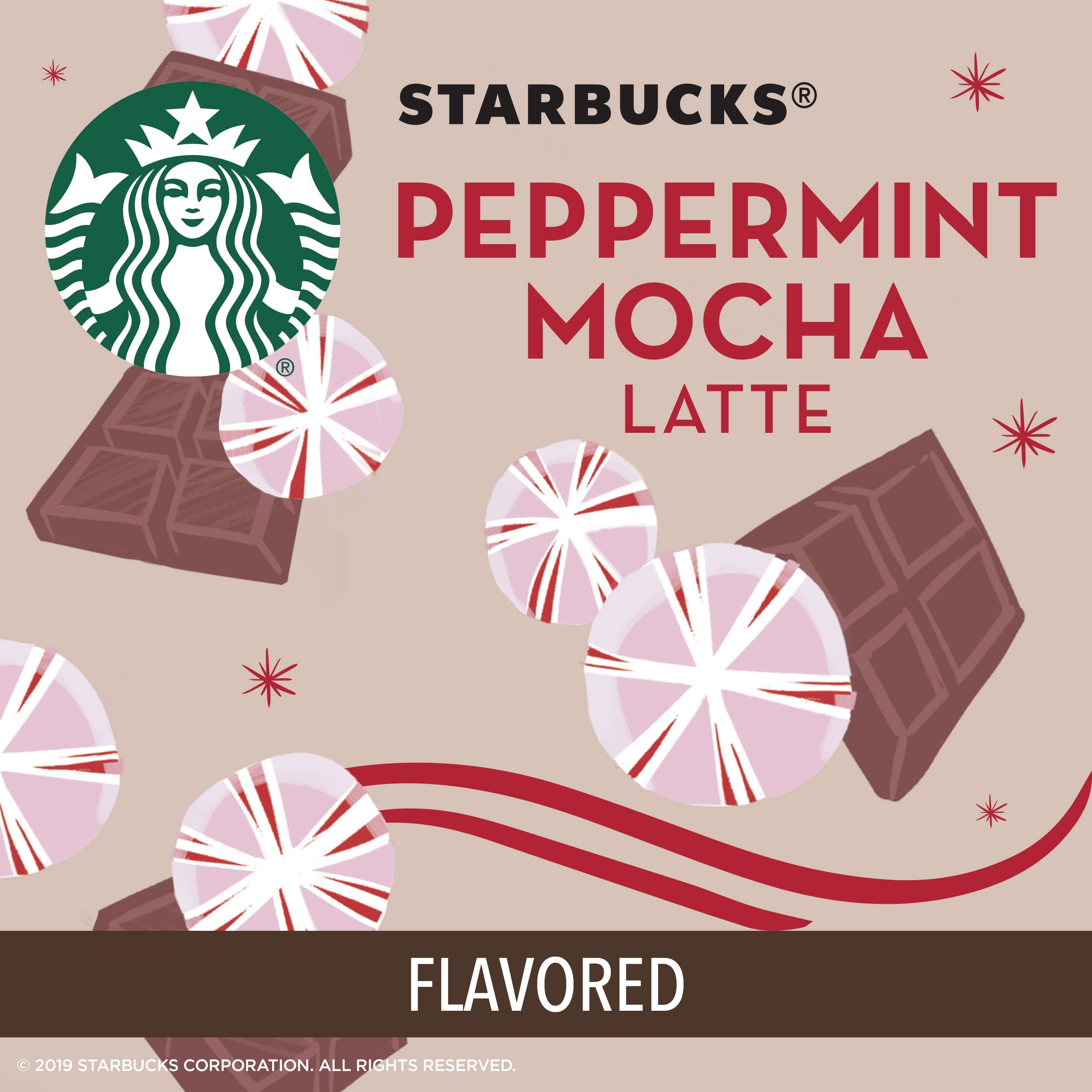 Starbucks Peppermint Mocha Caffe Latte 