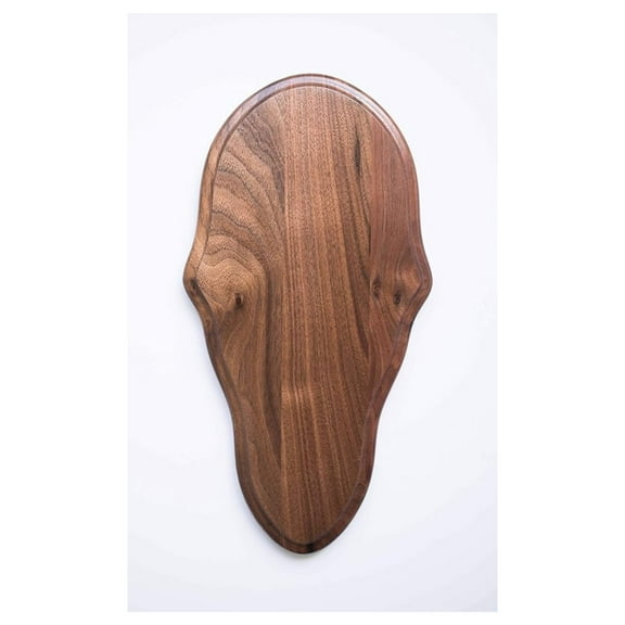 Walnut Classic Deer European Mount Face Plate Plaque
