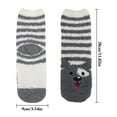 thumbnail image 3 of Peaoy 6 Pairs Fuzzy Socks for Women Girls Cute Animal Crew Socks Winter Warm Socks Slipper Socks, 3 of 8