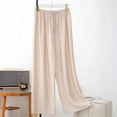 thumbnail image 3 of Iyufng Women's Soft Pajama Pants, Lightweight Wide Leg Loose Fit Sleep Pants, 3 of 5