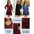 Plus Size Dresses 4X for Women, VEPKUL V Neck T Shirt Dress 2024 3/4