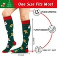 thumbnail image 2 of Funny Christmas Knee High Festival Socks for Women Teens Girls - Secret Santa Gifts Novelty Fun Crew Funky Cute Crazy Snowman Reindeer Gingerbread Xmas Holiday Socks Stocking Stuffers, 2 of 7