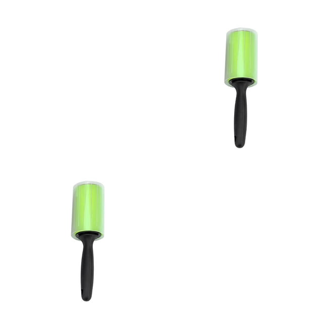 Wweixi Rouleau en Plastique pour Enlever les Poils, Lavable, Droit, pour Robe, Literie, Tapis Vert 2ensemble