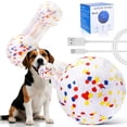 thumbnail image 1 of Pelota hinchable interactiva para perros Mity Rain E-TPU blanca, 1 of 7