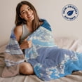 thumbnail image 5 of Throw Blanket for Couch Blue Waves Soft Fleece Flannel Blankets Cozy Lightweight Blanket for Home Sofa Living Room SKy Cloud Beach Bed Throws 50" x 60", 5 of 9