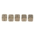 thumbnail image 1 of MERIGLARE 5 Pcs 6 Sided Set Metal Colors with Gold Pips Role Playing DIY Mahjong Bronze, 1 of 9