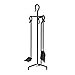 thumbnail image 2 of Minuteman International Berlin Ensemble d'Outils de Cheminée en Fer Forgé 4 Pcs, 2 of 3