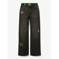 thumbnail image 6 of Justice Girls Wicked Relaxed Flare Jean With Belt, Sizes 6-18, 6 of 7