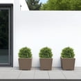thumbnail image 4 of Poetree 24'' Artificial Cedar Topiary Ball Tree 2-Pack Faux Shrub Bush Trees for Decor, 4 of 10