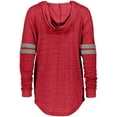 thumbnail image 2 of Holloway Sportswear S Womens Hooded Low Key Pullover Vintage Scarlet/Vintage Grey 229390, 2 of 4