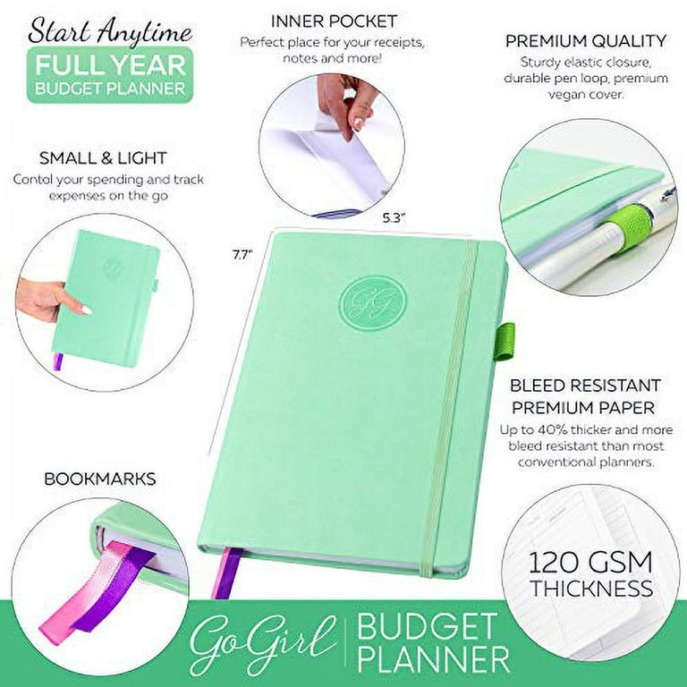 Gogirl Budget Planner and Monthly Bill Organizer – Financial Planner  Organizer Budget Book. Bill Book to Control Your Money. Undated – Start Any  Time, 5.3 x 7.…