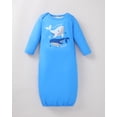 thumbnail image 5 of KIMI BEAR Newborn Baby Boy Layette Set Shower Gift Essential Clothes 4 Packs Rompers Pants Sleeping Gown with Hats Mittens Outfits Set Essentials Clothing Blue NB, 5 of 9