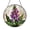 Acrylic 3.5 Inch, variant on Round Purple Foxglove Stained Glass Suncatcher Window Hanging Decorative Floral Panel for Home Decor Nature Inspired
