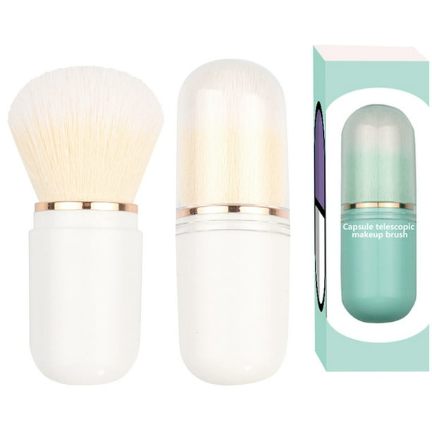 Pinceles de maquillaje, kit de maquillaje, cápsula, pincel de maquillaje retráctil, herramienta de belleza portátil, pincel de maquillaje, pincel de maquillaje