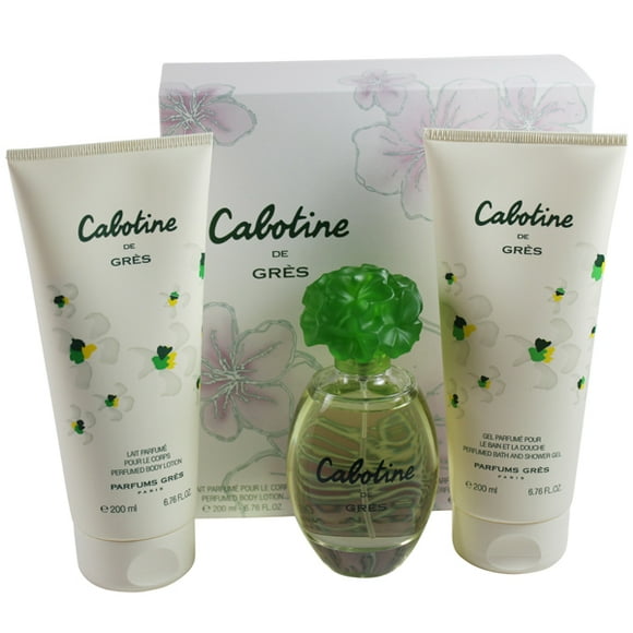 Cabotine by Gres for Women Gift Set - EDT Spray 3.4oz + Perfumed Body Lotion 6.6oz + Perfumed Shower Gel 6.6oz