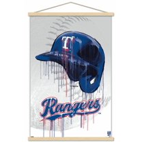 MLB Texas Rangers - Drip Helmet 22 Wall Poster with Magnetic Frame, 22.375" x 34"