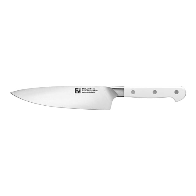 ZWILLING Pro le blanc Couteau de Chef de 7 Pouces, blanc