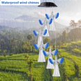 thumbnail image 3 of SAYDY Solar Angel Wind Chimes, Solar Wind Chimes Changing Colors Waterproof Outdoor Wind Chimes (Blue), 3 of 7