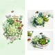 thumbnail image 3 of Bloques de construcción Planta suculenta Bonsái Bloques de construcción Decoración del hogar Ramo de flores Juguetes, 3 of 13