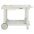 thumbnail image 5 of SAFAVIEH Orland Outdoor Patio Adjustable Tea Trolley, White, 5 of 13