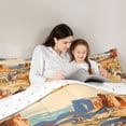 thumbnail image 5 of Castle Fairy Western Cowboy Full Size Comforter Sets 3-Piece for Girls,Vintage Aesthetic Bedding Comforter Set,Exotic Style Lightweight Bedding Sets,Super Cozy Room Decor,Reversible, 5 of 8