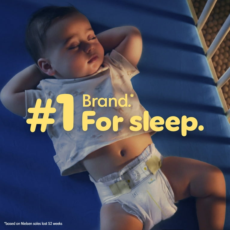 Pampers Swaddlers Overnight Baby Diapers Size 42 Count Gentle