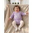 thumbnail image 5 of RUINIXCW New to The Crew Baby Boy Girl Fall Winter Outfit Bubble Romper Newborn Baby Boy Girl Hospital Coming Home Outfit Waffled Striped Letter Long Sleeve Bodysuit, 5 of 9