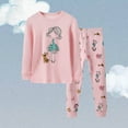 thumbnail image 2 of WEAIXIMIUNG Ensemble de Pyjama à Manches Longues Décontracté, Confortable et Stylé pour Enfants 7-8 Ans, 2 of 7