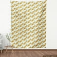 thumbnail image 3 of Flower Fabric by the Yard, Continuous Pattern of Abstract Floral Branches, Decorative Upholstery Fabric for Sofas and Home Accents, Ivory Multicolor by Ambesonne, 3 of 4