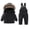 36 Black, variant on Snowsuit for Kids Puffer Jackets and Snow Bib Pants Snow Suits 2 Piece Sets Solid Windproof Waterproof Ski Suits for Boys Girls
