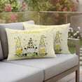 thumbnail image 5 of Lemon Dwarf Outdoor Pillow Covers Pack of 2 Welcome Green Leaf Summer Yellow Background Waterproof Throw Pillow Covers Decorative Cushion Cases for Patio Garden Tent Balcony Couch 20x12 inch, 5 of 9
