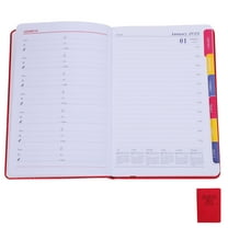 WEAVILUX Work Planner Notebook Red Paper 1Set