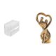 thumbnail image 1 of caso de tejido,Caja de almacenamiento de papel higiénico para montaje en pared,Soporte de pared acrílico para papel higiénico y toallas,Estatua de pareja,Figura de pareja,arte, 1 of 8