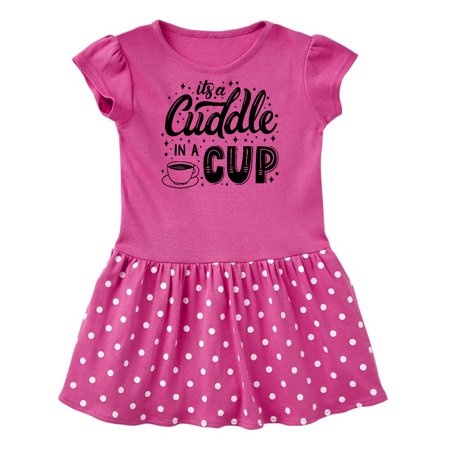 

Inktastic It s a Cuddle in a Cup with Stars and Mug Gift Baby Girl Dress